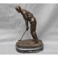 Estatua de jugador de golf de bronce para la venta